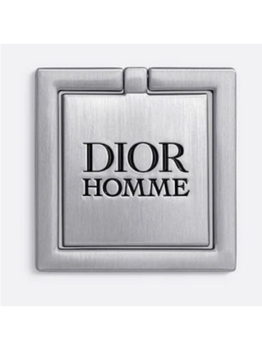 Dior Homme Men’s Square Silver Phone Ring New Authentic